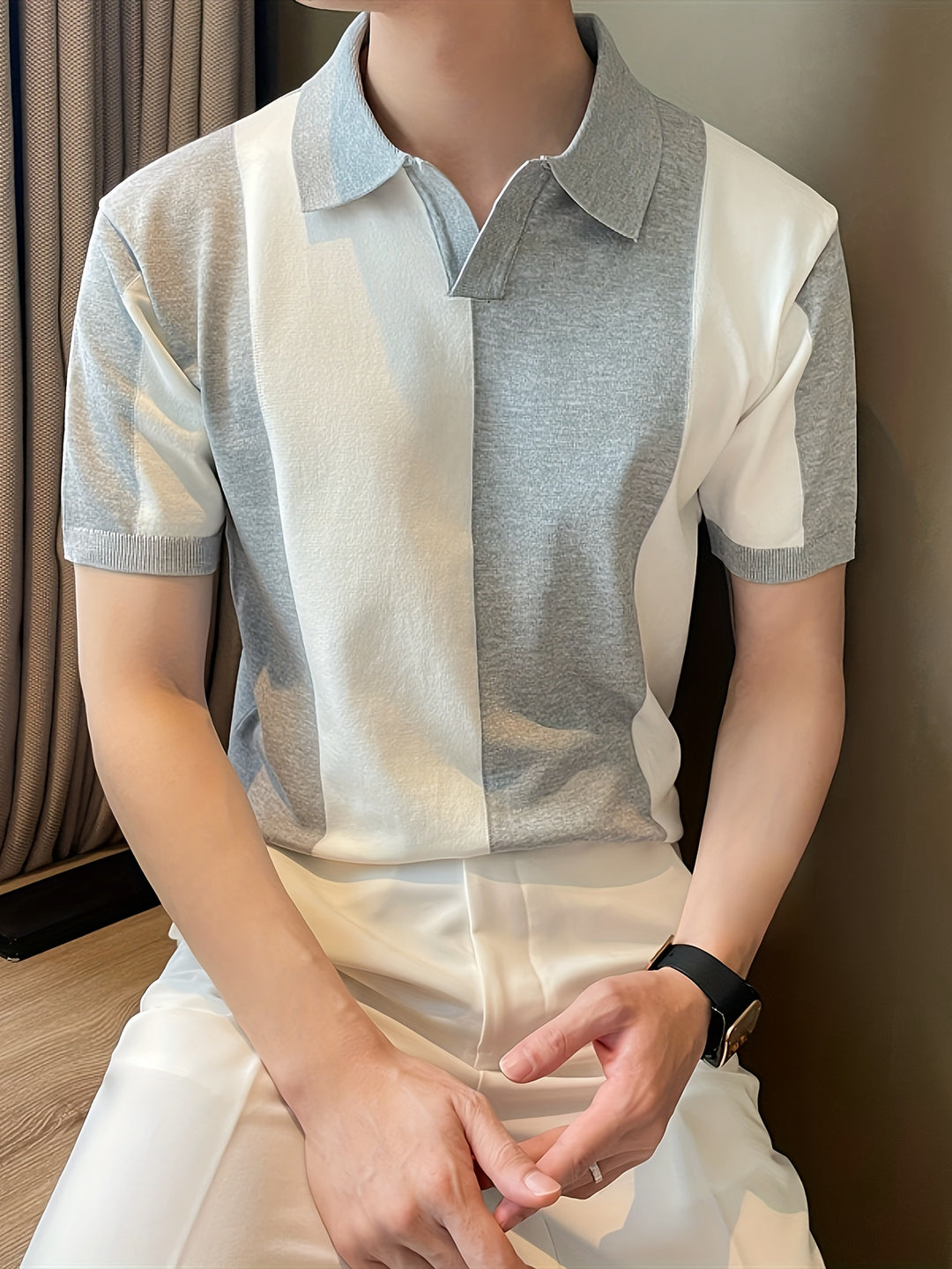 Ademende Heren Polo met Korte Mouwen – Stijlvol & Comfortabel