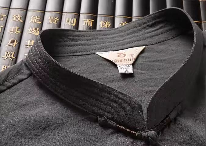 Linnen Dames Set met Lange Mouwen en Oosterse Look