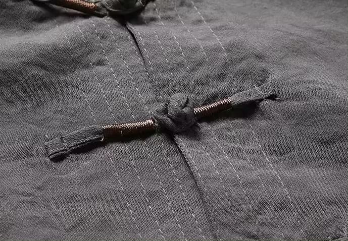 Linnen Dames Set met Lange Mouwen en Oosterse Look