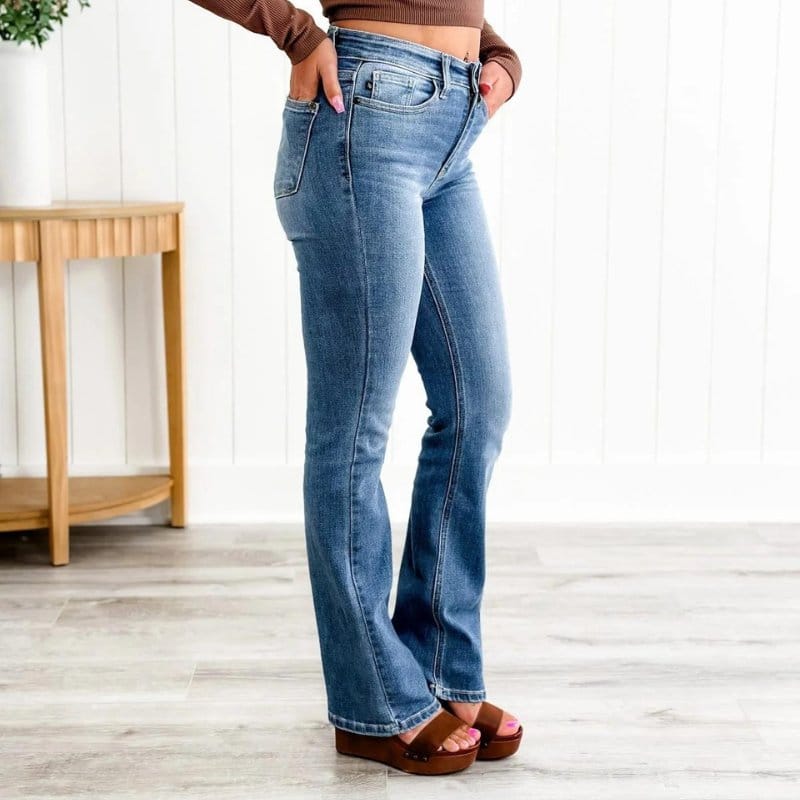 Dames jeans met buikcontrole en stretch