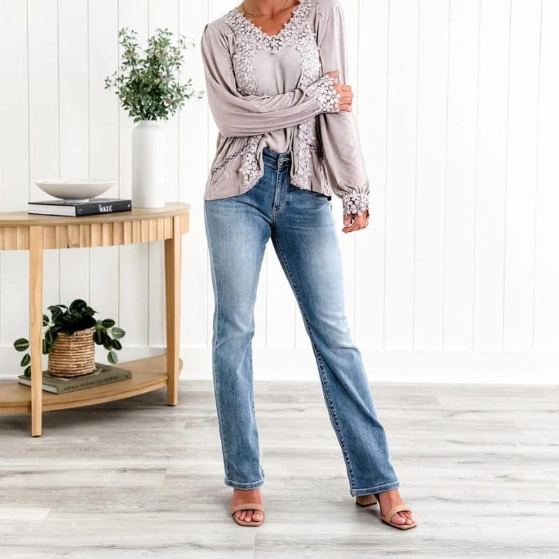 Dames jeans met buikcontrole en stretch