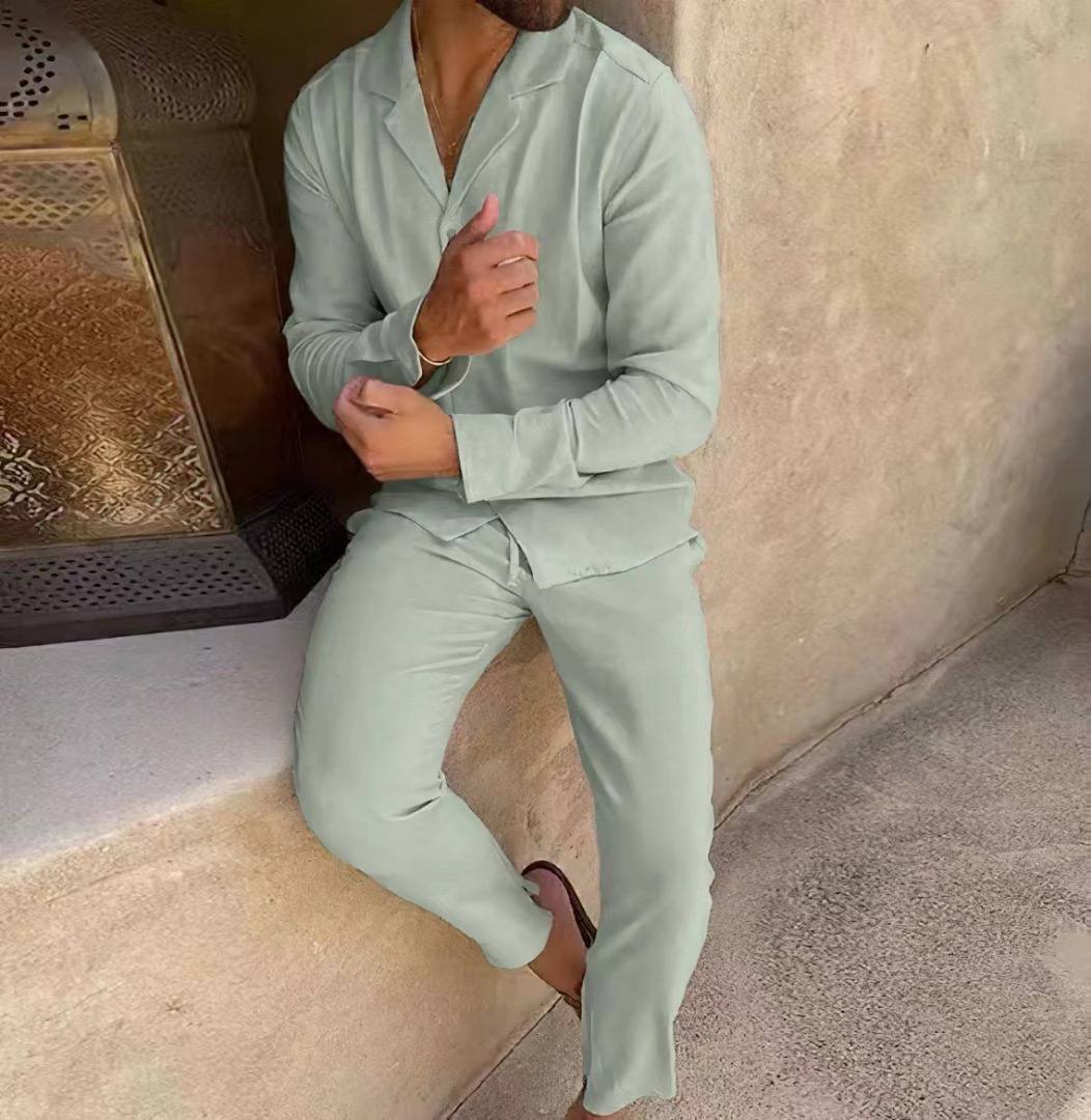 Linnen Zomerset voor Heren – Ademend & Stijlvol Twee-Delig