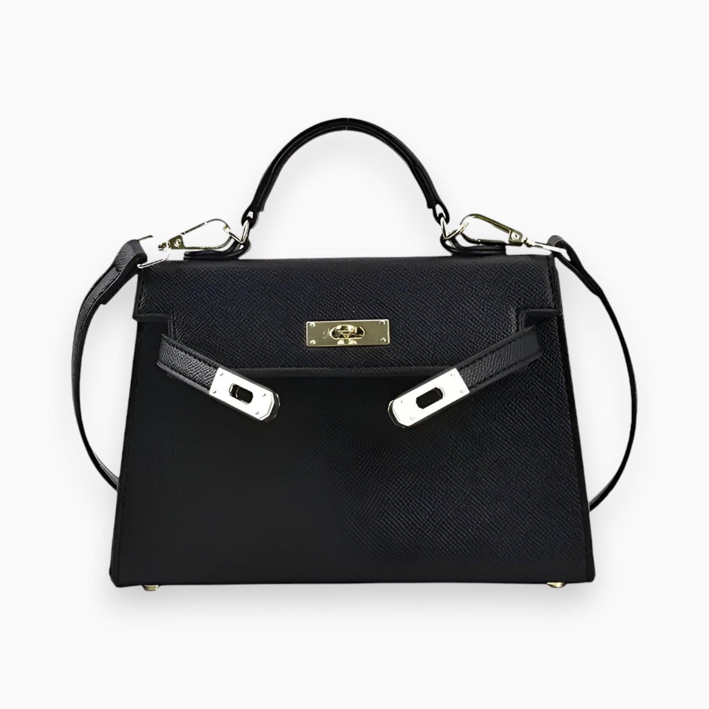 Luxe Dames Handtas met Metalen Sluiting