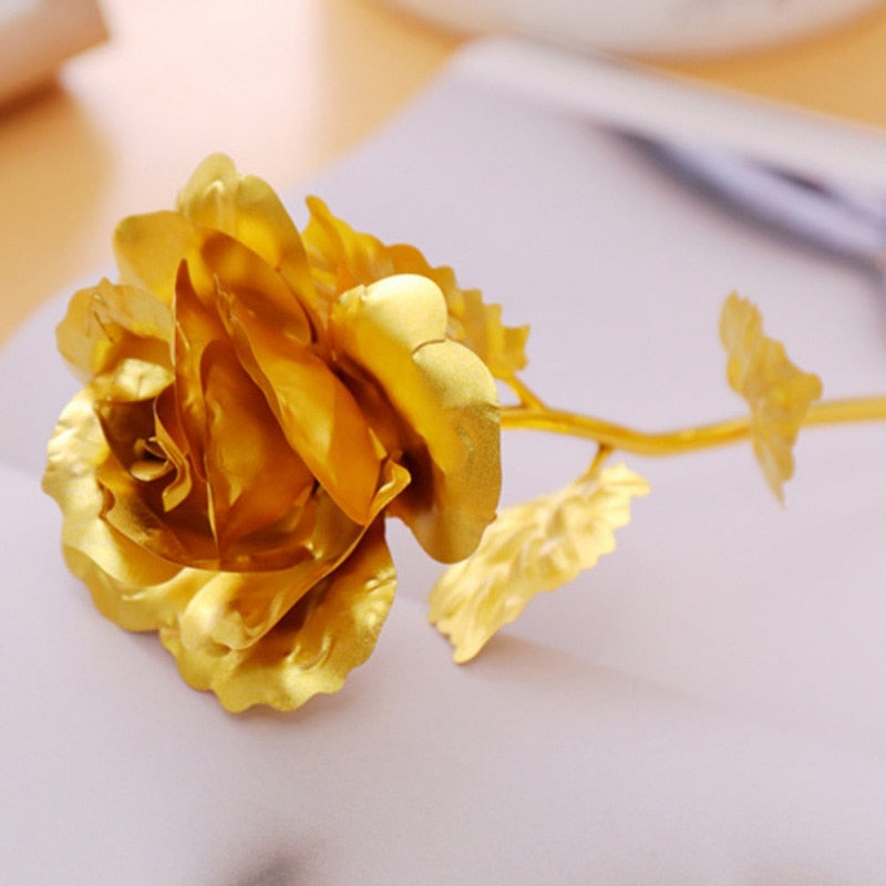 Gold-Plated Rose with Luxury Gift Box