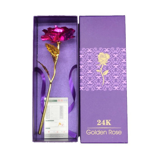 Gold-Plated Rose with Luxury Gift Box