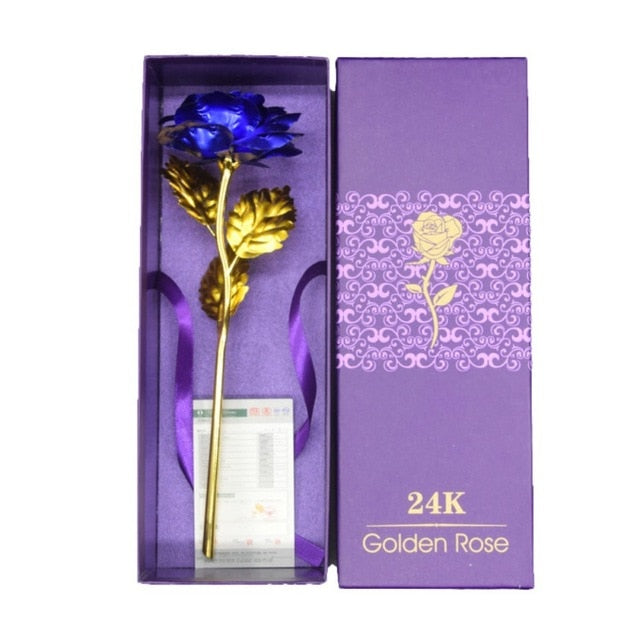 Gold-Plated Rose with Luxury Gift Box