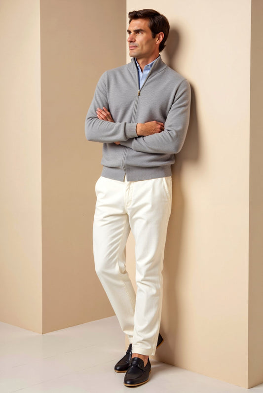 Elegante Slim-Fit Heren Cardigan