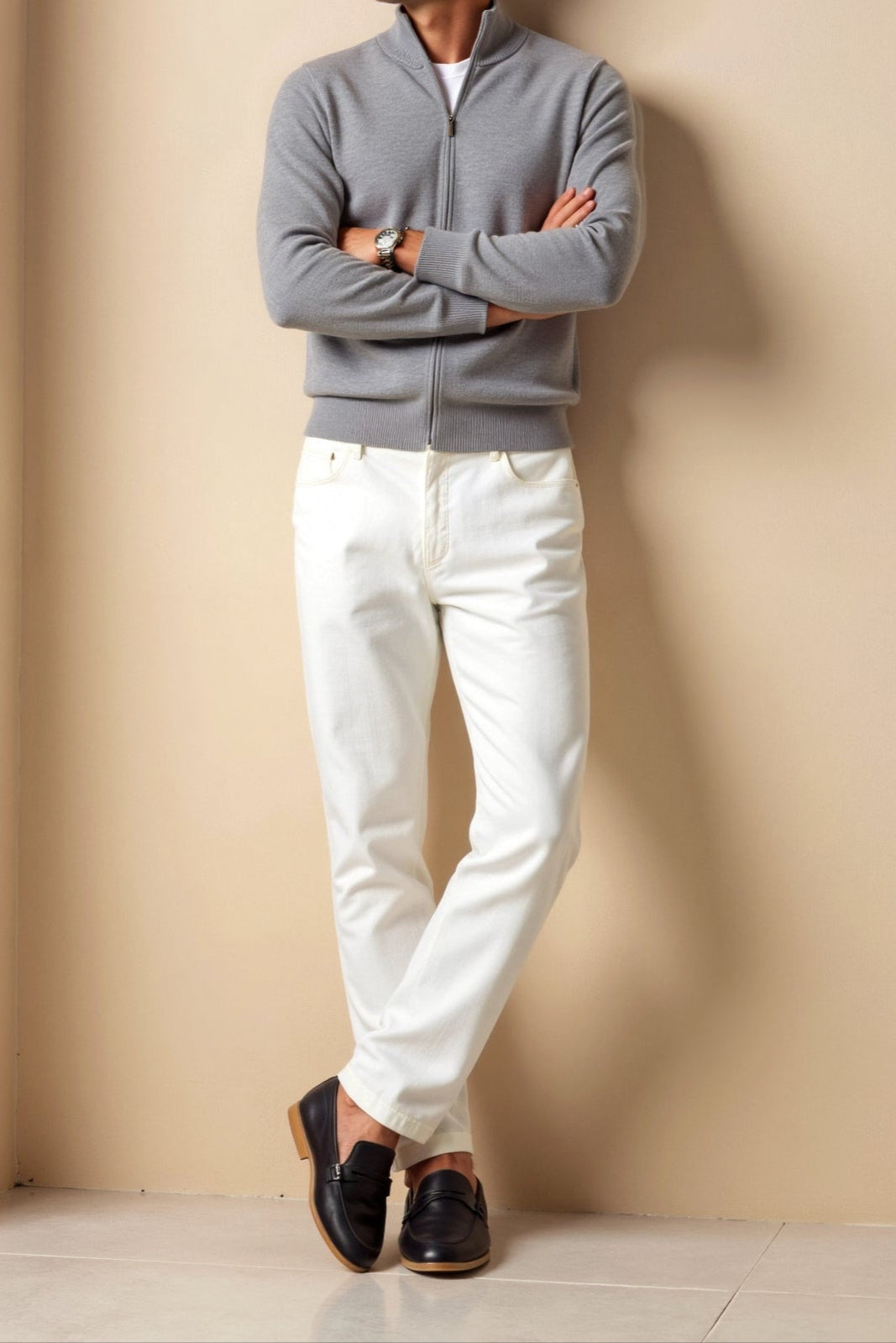 Elegante Slim-Fit Heren Cardigan
