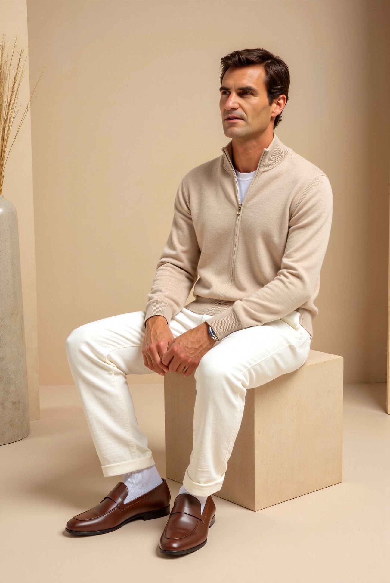 Elegante Slim-Fit Heren Cardigan