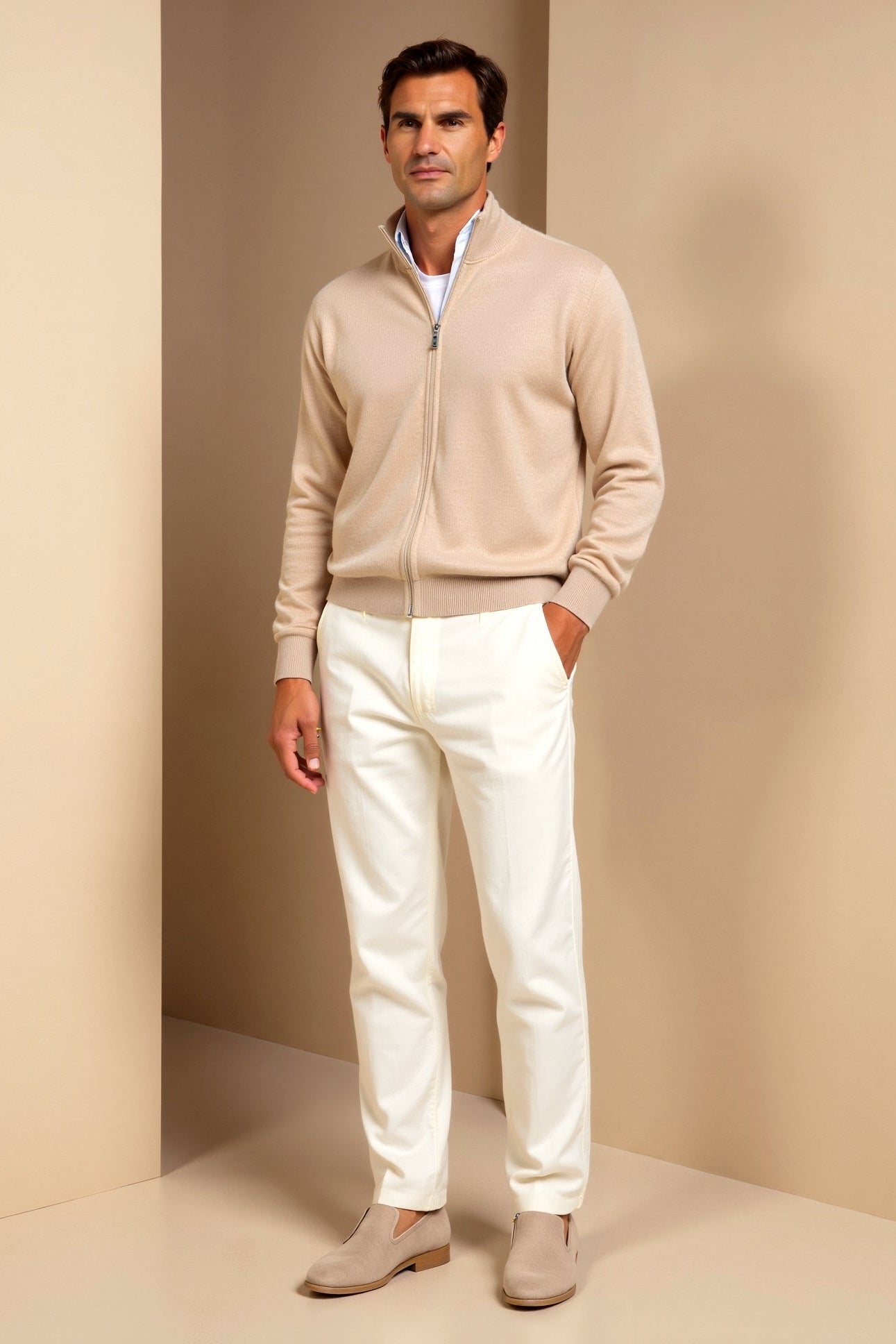 Elegante Slim-Fit Heren Cardigan