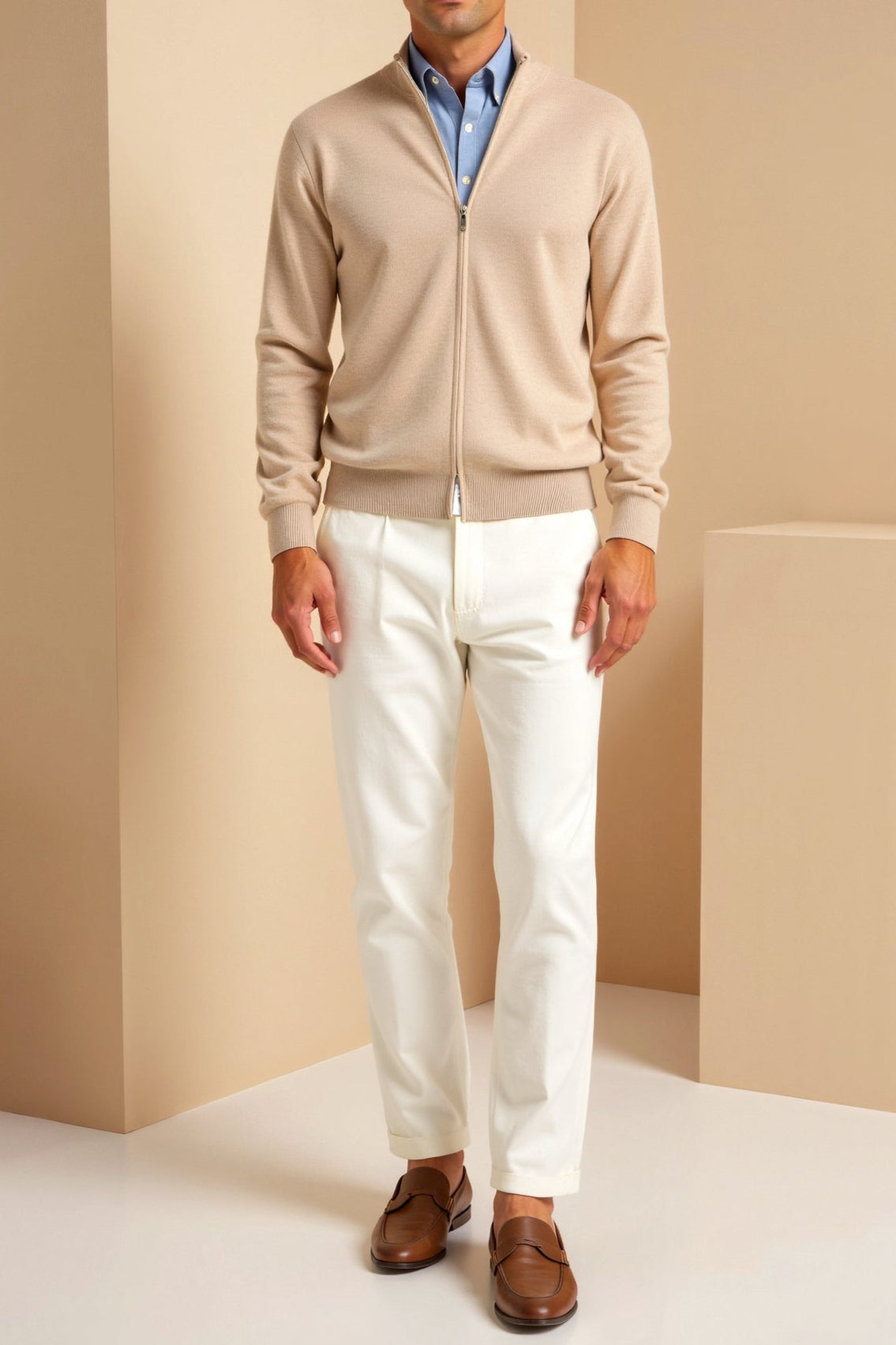 Elegante Slim-Fit Heren Cardigan