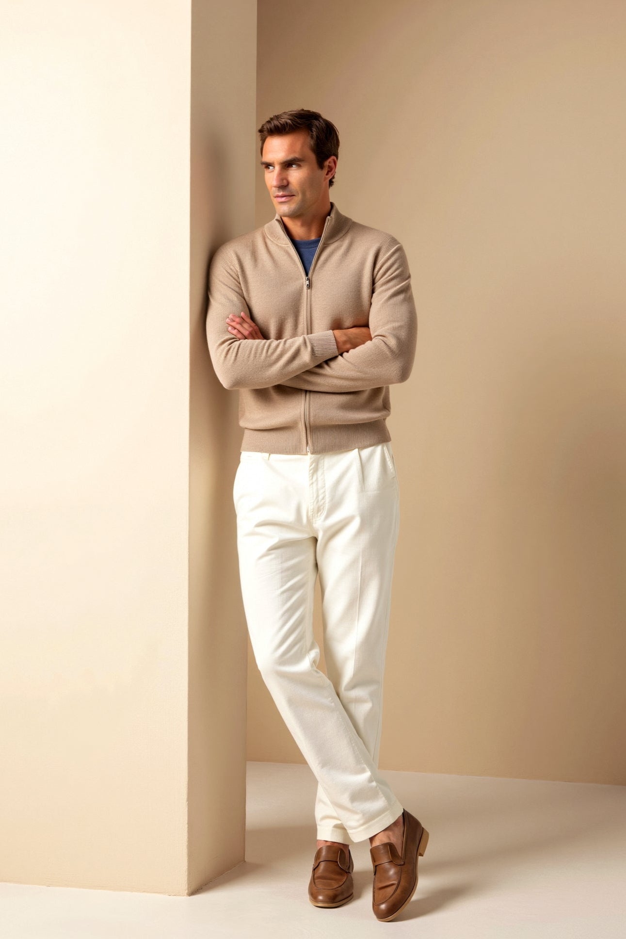 Elegante Slim-Fit Heren Cardigan