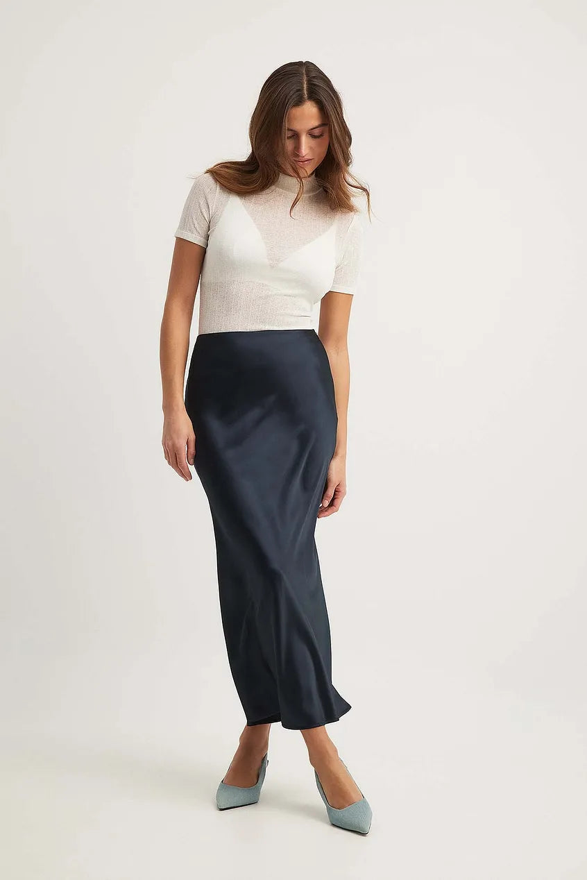 Satijnen Midirok Dames – Tijdloze Elegantie en Comfort