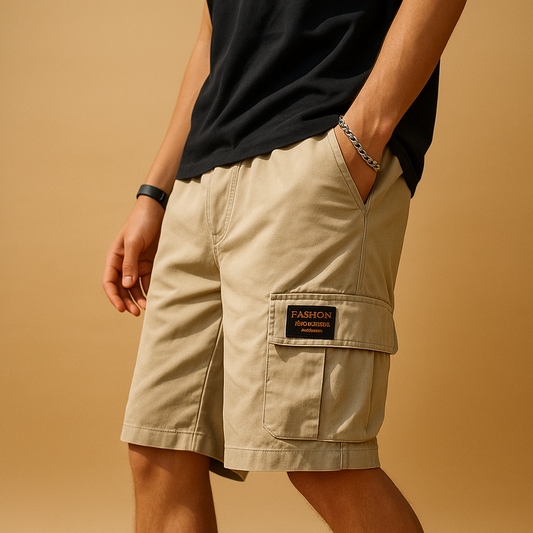 Sneldrogende Cargo Shorts voor Heren met Veelzijdige Zakken