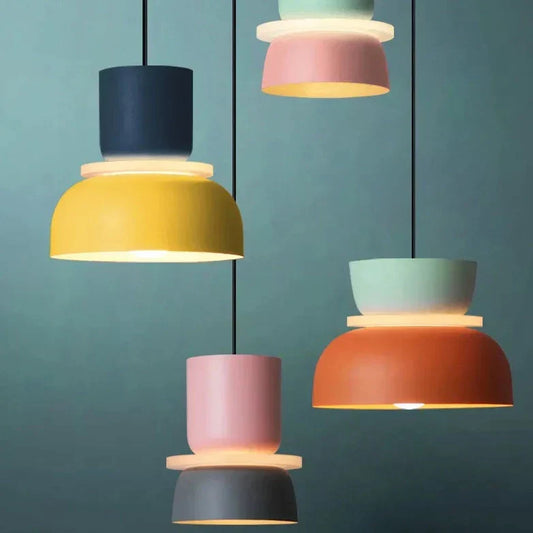 Scandinavische Hanglamp in Pasteltinten