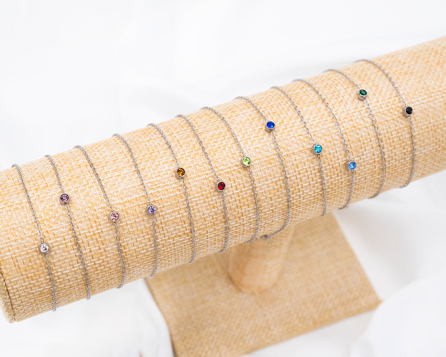 Geboortesteen Armband – Goud of Zilver